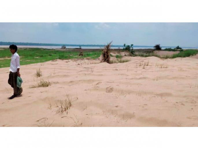 the agricultural land of Godavari river became a desert, neither the crop nor the reward received | गोदाकाठच्या शेतीचे झाले वाळवंट.. ना पीक हाती आले, ना मिळाला मोबदला the agricultural land of Godavari river became a desert, neither the crop nor the reward received | गोदाकाठच्या शेतीचे झाले वाळवंट.. ना पीक हाती आले, ना मिळाला मोबदला