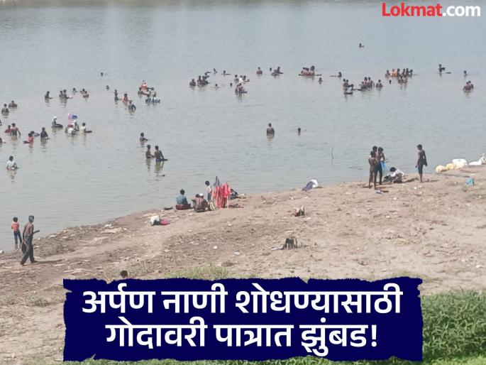 Paithan News: Godavari River Bed Emptied Ahead of Nath Shashti; People Scavenge for Coins in Sand | श्रद्धेतून उदरनिर्वाहाचा शोध! गोदेचे पाणी ओसरताच सोनंनाणं शोधण्यासाठी नागरिकांची झुंबड Paithan News: Godavari River Bed Emptied Ahead of Nath Shashti; People Scavenge for Coins in Sand | श्रद्धेतून उदरनिर्वाहाचा शोध! गोदेचे पाणी ओसरताच सोनंनाणं शोधण्यासाठी नागरिकांची झुंबड