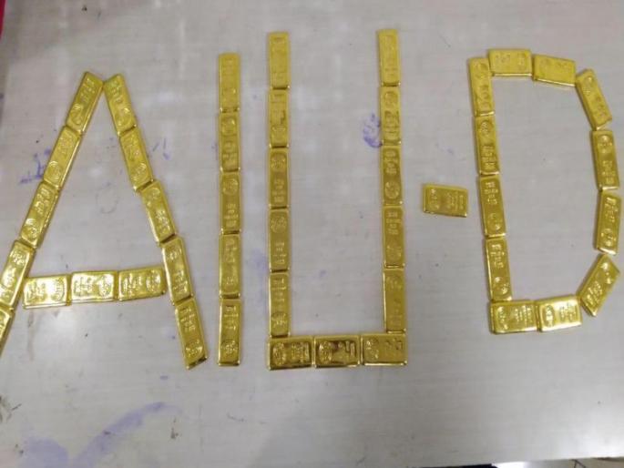 Gold seized from Rajasthan airport; Stuck in Dubai | विमानतळावरून साडेसहा कोटींचं सोनं जप्त; दुबईहून येणाऱ्या प्रवाशाला अटक   Gold seized from Rajasthan airport; Stuck in Dubai | विमानतळावरून साडेसहा कोटींचं सोनं जप्त; दुबईहून येणाऱ्या प्रवाशाला अटक