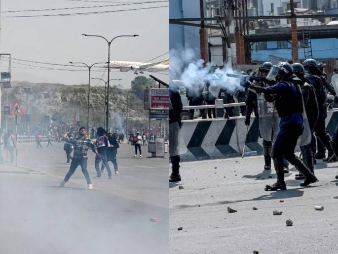 Nepal: Clashes over monarchy leave two dead, 30 injured; PM calls emergency meeting | नेपाळमध्ये राजेशाहीवरून गोंधळ, संघर्षात दोन जणांचा मृत्यू, ३० जण जखमी; पंतप्रधानांनी बोलावली आपत्कालीन बैठक Nepal: Clashes over monarchy leave two dead, 30 injured; PM calls emergency meeting | नेपाळमध्ये राजेशाहीवरून गोंधळ, संघर्षात दोन जणांचा मृत्यू, ३० जण जखमी; पंतप्रधानांनी बोलावली आपत्कालीन बैठक