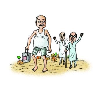 Good morning squad action against 21 Lotabahaddar in lonivyankanatha | लोणीव्यंकनाथ येथे गुड मॉर्निंग पथकाच्या कॅमे-यात २१ लोटाबहाद्दर कैद Good morning squad action against 21 Lotabahaddar in lonivyankanatha | लोणीव्यंकनाथ येथे गुड मॉर्निंग पथकाच्या कॅमे-यात २१ लोटाबहाद्दर कैद