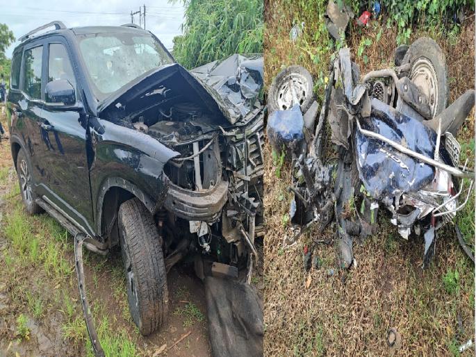 Two killed in MLA Jayakumar Gore's convoy collision in Satara | Satara: आमदार जयकुमार गोरे यांच्या ताफ्यातील वाहनाच्या धडकेत दोघे ठार Two killed in MLA Jayakumar Gore's convoy collision in Satara | Satara: आमदार जयकुमार गोरे यांच्या ताफ्यातील वाहनाच्या धडकेत दोघे ठार