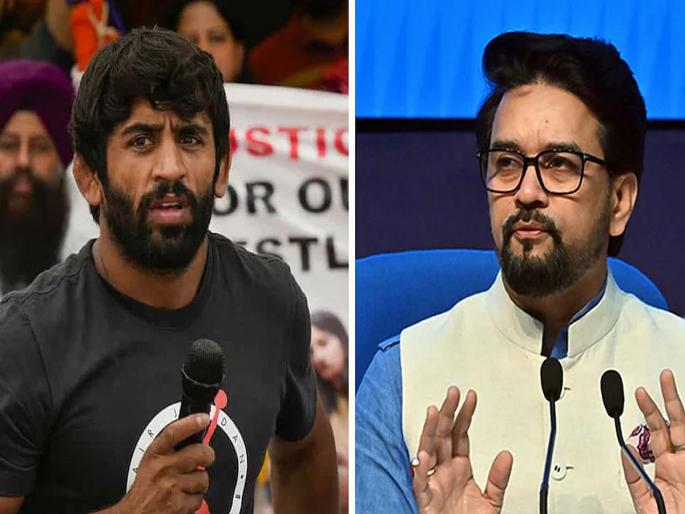 After the meeting with the sports minister Anurag Thakur, the wrestlers took a big decision regarding the protest, there was a consensus on these issues | क्रीडामंत्र्यांसोबतच्या बैठकीनंतर कुस्तीपटूंनी आंदोलनाबाबत घेतला मोठा निर्णय, या मुद्द्यांवर झालं एकमत  After the meeting with the sports minister Anurag Thakur, the wrestlers took a big decision regarding the protest, there was a consensus on these issues | क्रीडामंत्र्यांसोबतच्या बैठकीनंतर कुस्तीपटूंनी आंदोलनाबाबत घेतला मोठा निर्णय, या मुद्द्यांवर झालं एकमत