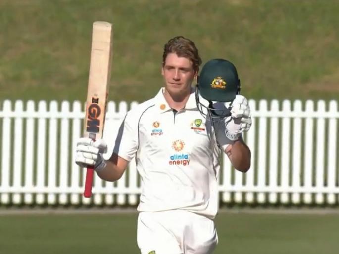 AUSA vs INDA : Cameron Green score 114* runs from 173 balls including 10 fours & 1 sixes,  Australia A lead by 39 runs | IND vs AUS : अजिंक्य रहाणेच्या नाबाद शतकी खेळीला ऑसींच्या कॅमेरून ग्रीनचे सडेतोड उत्तर, यजमानांनी घेतली आघाडी