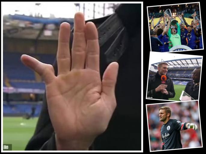 'That's dedication!': Jimmy Floyd Hasselbaink left stunned by Rob Green's mangled little finger bending at an angle | याला म्हणतात समर्पण!; २१ वर्ष गोलरक्षण करणाऱ्या फुटबॉलपटूच्या हाताची अवस्था पाहून सारे अवाक्... 'That's dedication!': Jimmy Floyd Hasselbaink left stunned by Rob Green's mangled little finger bending at an angle | याला म्हणतात समर्पण!; २१ वर्ष गोलरक्षण करणाऱ्या फुटबॉलपटूच्या हाताची अवस्था पाहून सारे अवाक्...