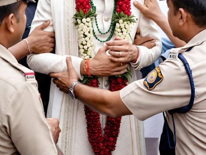 chhatishgarh groom was getting married to another girl leaving his 5 month pregnant girlfriend arrested from the wedding venue | ५ महिन्यांच्या प्रेग्नेंट गर्लफ्रेंडला सोडून दुसऱ्या मुलीशी करत होता लग्न, पोलिसांची एन्ट्री अन्...