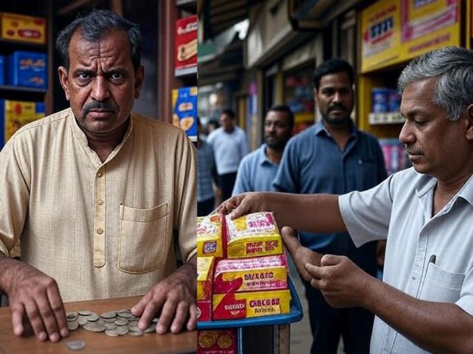 GST has made it even more difficult...! Parle-G biscuits worth Rs 5 now cost Rs 4.45, chocolate worth Rs 1 costs 88 paise... | जीएसटीने आणखी अवघड केले...! पार्ले-जी बिस्कीट पुडा ५ रुपयांचा आता ४.४५ ला, १ रुपयाचे चॉकलेट ८८ पैशांना... GST has made it even more difficult...! Parle-G biscuits worth Rs 5 now cost Rs 4.45, chocolate worth Rs 1 costs 88 paise... | जीएसटीने आणखी अवघड केले...! पार्ले-जी बिस्कीट पुडा ५ रुपयांचा आता ४.४५ ला, १ रुपयाचे चॉकलेट ८८ पैशांना...