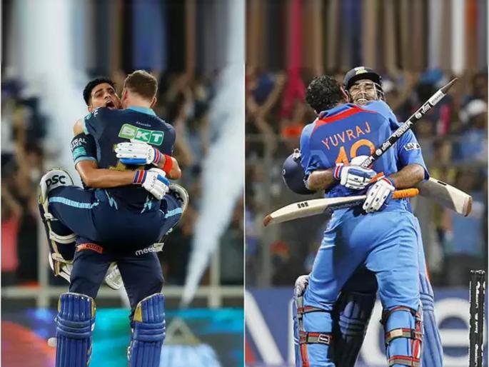 IPL 2022 Final win and World Cup 2011 win strange coincidence Jersey number 7 winning six Gary Kirsten Ashish Nehra Kumar Sangakkara Lasith Malinga | Ashish Nehra, IPL 2022 World Cup 2011 Coincidence: अफलातून योगायोग! जर्सी नंबर ७ चा विजयी षटकार, संगाकाराचा पराभव... ११ वर्षांनी झाली इतिहासाची पुनरावृत्ती