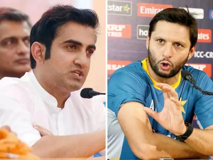 Still begging for Kashmir for 70 years, Gautam gambhir react on Shahid Afridi MMG | तरीही ७० वर्षांपासून काश्मीरची भीक मागताय, गंभीरने शाहीद आफ्रिदीला सुनावलं Still begging for Kashmir for 70 years, Gautam gambhir react on Shahid Afridi MMG | तरीही ७० वर्षांपासून काश्मीरची भीक मागताय, गंभीरने शाहीद आफ्रिदीला सुनावलं