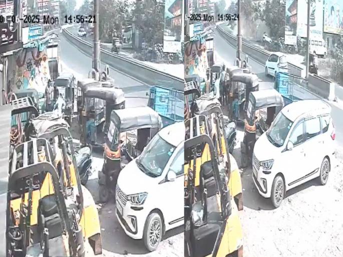 accident news just 2 seconds, the unexpected happened; the speeding car overturned | थरारक! फक्त २ सेकंदात होत्याचं नव्हतं झालं; भरधाव वेगाने आलेली कार पलटली, अन्... accident news just 2 seconds, the unexpected happened; the speeding car overturned | थरारक! फक्त २ सेकंदात होत्याचं नव्हतं झालं; भरधाव वेगाने आलेली कार पलटली, अन्...