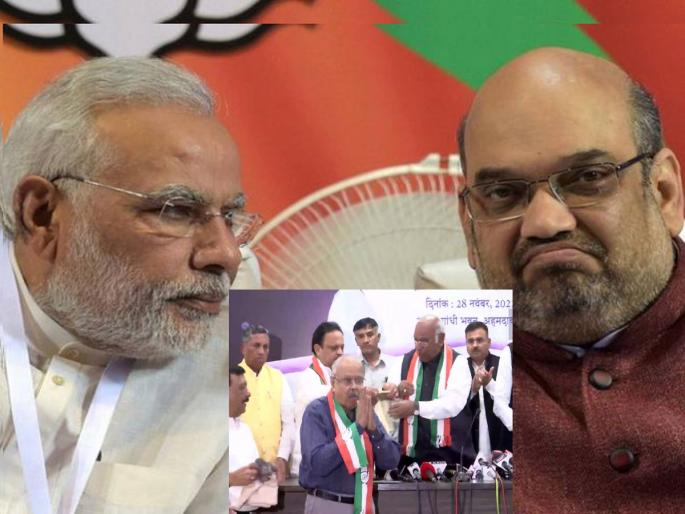 Gujarat Assembly Election: Rebellion increased, big blow to BJP in Gujarat, big leader jay narayan vyas joins Congress | Gujarat Assembly Election: बंडाळी वाढली, गुजरातमध्ये भाजपाला मोठा धक्का, बडा नेता काँग्रेसमध्ये दाखल Gujarat Assembly Election: Rebellion increased, big blow to BJP in Gujarat, big leader jay narayan vyas joins Congress | Gujarat Assembly Election: बंडाळी वाढली, गुजरातमध्ये भाजपाला मोठा धक्का, बडा नेता काँग्रेसमध्ये दाखल