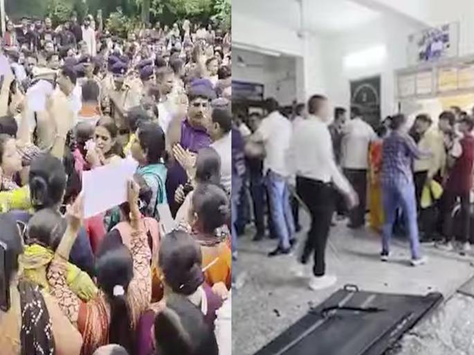 In Gujarat Ahmedabad, a ninth-grade student attacked a tenth-grade student with a knife; School vandalized after death | गुजरातमध्ये नववीच्या विद्यार्थ्याचा दहावीच्या विद्यार्थ्यावर चाकू हल्ला; मृत्यूनंतर जमावाकडून शाळेची तोडफोड