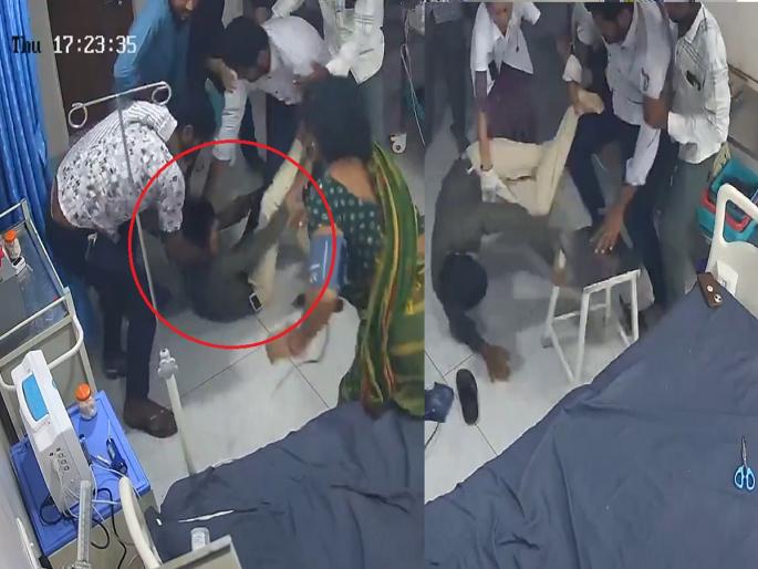 Doctor brutally beaten in Gujarat for telling him not to wear slippers in ICU | ICU मध्ये चप्पल घालू नका सांगितल्यामुळे डॉक्टरला बेदम मारहाण; व्हिडिओ व्हायरल... Doctor brutally beaten in Gujarat for telling him not to wear slippers in ICU | ICU मध्ये चप्पल घालू नका सांगितल्यामुळे डॉक्टरला बेदम मारहाण; व्हिडिओ व्हायरल...