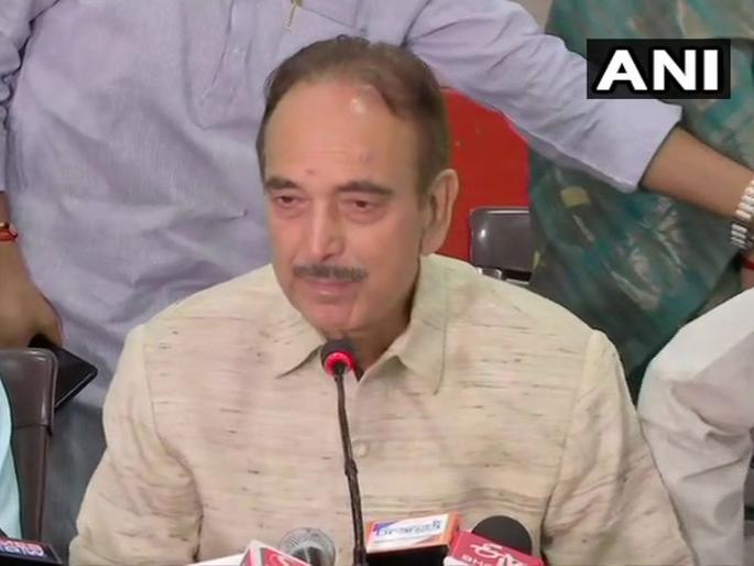 We are not going to make an issue that congress Pm Says Gulab Nabi azad | पंतप्रधान इतर पक्षाचा झाला तरी चालेल; एनडीएला हटवणं आमचं लक्ष्य - काँग्रेस We are not going to make an issue that congress Pm Says Gulab Nabi azad | पंतप्रधान इतर पक्षाचा झाला तरी चालेल; एनडीएला हटवणं आमचं लक्ष्य - काँग्रेस