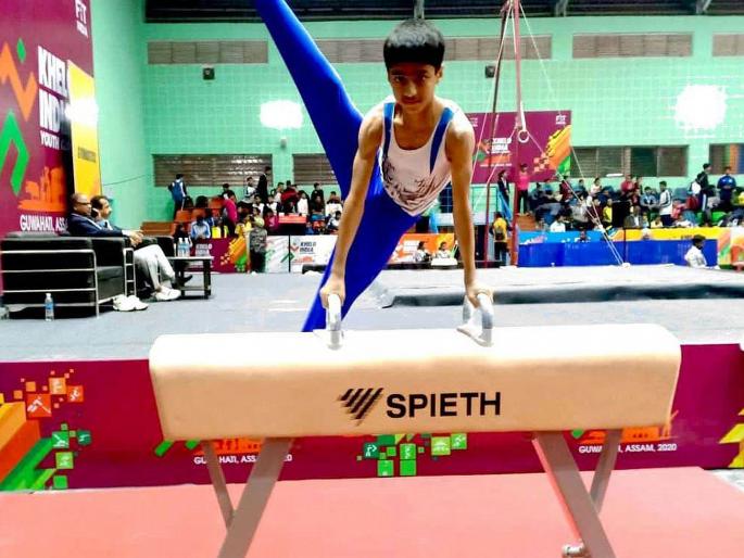Khelo India 2019: Maharashtra's Gymnastics Asmi badade and Manas manakavle win gold in debut | खेलो इंडिया 2020 : जिम्नॅस्टिक्समध्ये अस्मी व मानसचे पदार्पणातच सोनेरी यश Khelo India 2019: Maharashtra's Gymnastics Asmi badade and Manas manakavle win gold in debut | खेलो इंडिया 2020 : जिम्नॅस्टिक्समध्ये अस्मी व मानसचे पदार्पणातच सोनेरी यश