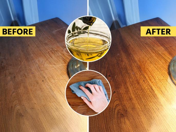 Hack to keep wooden furniture shining quick shine tips for wooden furniture natural ways to keep wooden furniture shiny | गणेशोत्सवापूर्वी घरातील लाकडी फर्निचर चमकवण्याची भन्नाट १ ट्रिक, वॉर्निश-प्रायमरची गरजच नाही...