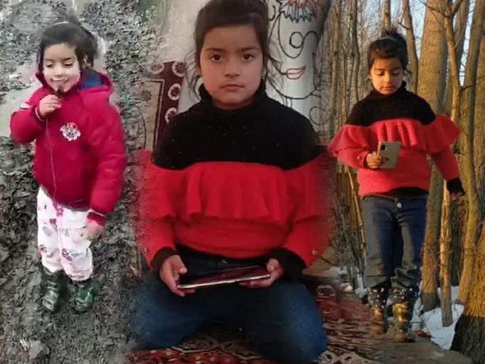 'Such a dirty road, not even a guest ..'- 5 year old Kashmiri girl broke the road, read the question; Watch the video | 'इतनी गंदी रोड, मेहमान भी नहीं..'- ५ वर्षांच्या काश्मिरी मुलीने फोडली रस्त्याच्या प्रश्नाला वाचा; पाहा व्हिडिओ