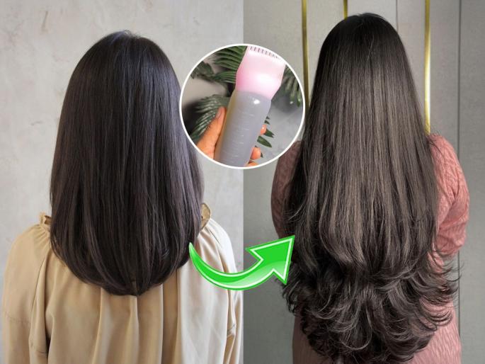 Natural hair growth remedy Apply this ayurvedic oil twice a week get long, thick, black, and beautiful hair | गुडघ्यापर्यंत वाढतील केस, आठवड्यातून २ वेळा लावा 'हे' तेल! केस होतील काळेभोर-लांबसडक-सुंदर