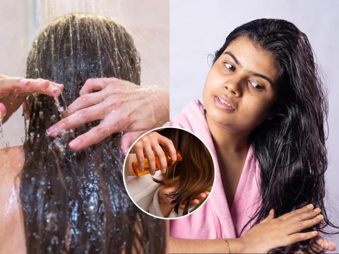 why not to apply oil after washing hair how oiling after wash causes dandruff dermatologist tips for healthy hair care routine | केस धुतल्यानंतर चुकूनही लावू नका तेल, केस गळून होतात विरळ- कोंड्याची समस्याही वाढते, डॉक्टर सांगतात..