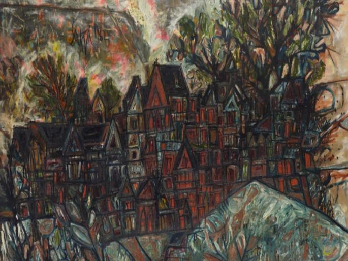 'Houses in Hampstead' sells for record price; highest price ever for a work by F. N. Souza! | 'हाउसेस इन हॅम्पस्टेड'ची विक्रमी दराने विक्री; एफ. एन. सूझांच्या कलाकृतीची आजवरची सर्वोच्च किंमत!