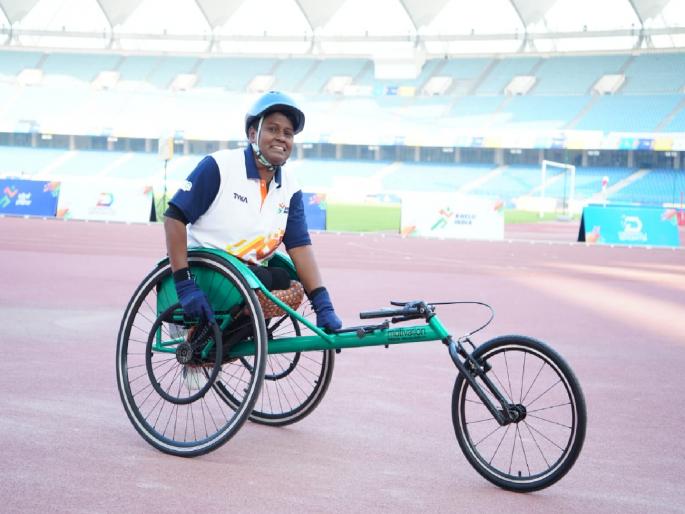 Gold Medal to Bhagyashree Jadhav in Javelin | खेलो इंडिया पॅरा गेम्स! भालाफेक प्रकारात भाग्यश्री जाधवला सुवर्ण पदक Gold Medal to Bhagyashree Jadhav in Javelin | खेलो इंडिया पॅरा गेम्स! भालाफेक प्रकारात भाग्यश्री जाधवला सुवर्ण पदक