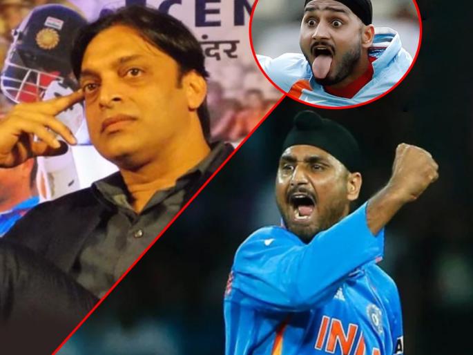 India vs Pakistan T20 World Cup 2021 Harbhajan Singh tells Shoaib Akhtar Pakistan should give walkover to India | Ind Vs Pak T20 World Cup : Harbhajan Singh नं उडवली शोएब अख्तरची खिल्ली; म्हणाला,"भावा काही चान्सच नाही" 