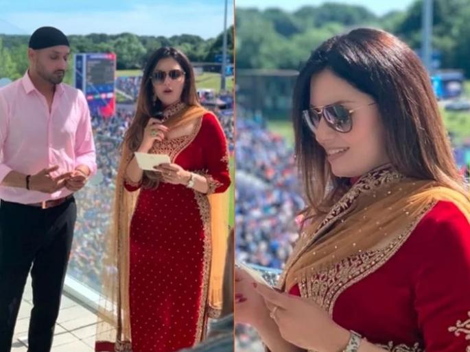 ICC World Cup 2019: who is the beautiful girl with Harbhajan Singh, Photo Viral | ICC World Cup 2019: हरभजन सिंगबरोबर दिसणारी ती सुंदरी आहे तरी कोण, फोटो वायरल