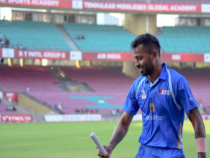 Not Out 158 For Hardik Pandya in 16th DY Patil T20Cup, smash 20 sixes and 6 fours svg | Video : ट्वेंटी-20त Hardik Pandyaची आणखी एक वादळी खेळी, 20 षटकारांची आतषबाजी  