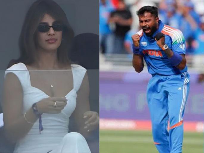 Has Hardik's 'love story' started again New rumored girlfriend jasmine walia seen in India-Pakistan match PHOTO goes viral | हार्दिक पांड्याची 'लव्ह स्टोरी' पुन्हा सुरू झाली? भारत-पाकिस्तान सामना बघण्यासाठी नवी 'गर्लफ्रेंड' आली! PHOTO व्हायरल