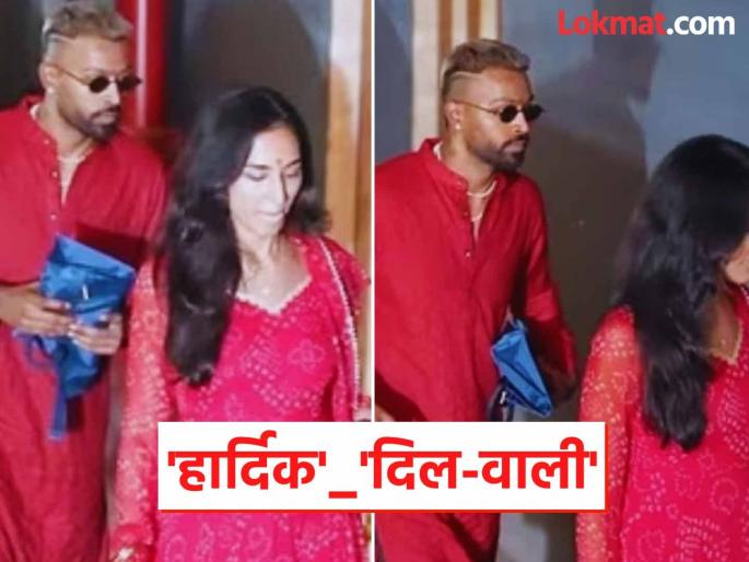 Hardik Pandya Spotted Celebrating Diwali Night with Model Mahieka Sharma | Hardik Pandya Mahieka Sharma Look ... अन् पांड्याची 'हॉट अँण्ड बोल्ड' गर्लफ्रेंड झाली 'संस्कारी'