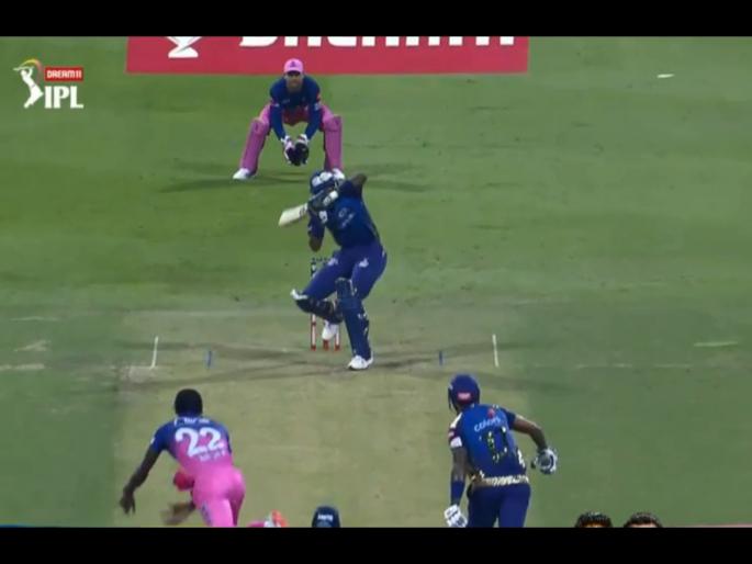 MI vs RR Latest News : jofra Archer 152 kph beamer to Hardik pandya,thankfully it didin't hit the helmet, Video | OMG : जोफ्रा आर्चरचा 152 kph च्या वेगानं बिमर; थोडक्यात बचावला हार्दिक पांड्या, पाहा Video