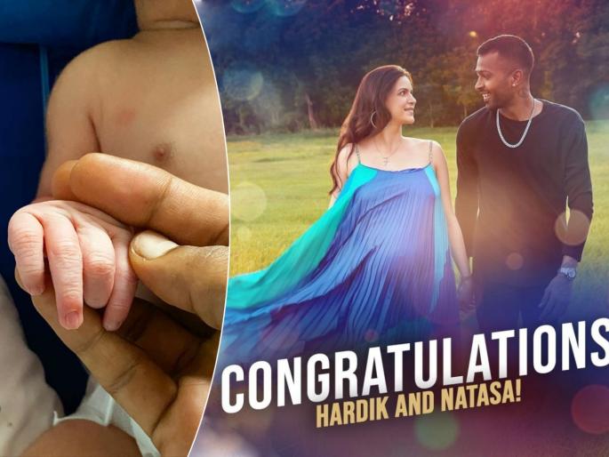 Congratulations to Hardik-Natasha from Mumbai Indians; Cartoon photo goes viral | हार्दिक-नताशाला मुंबई इंडियन्सच्या हटके शुभेच्छा; कार्टुन फोटो व्हायरल