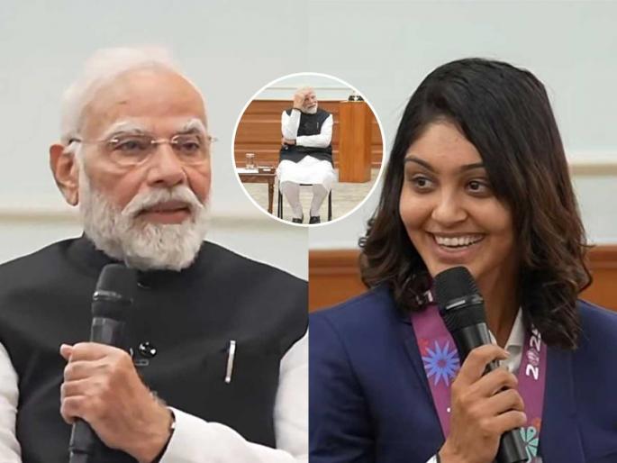 Cricketer Harleen Deol asked Prime Minister Modi, Sir, your face is glowing so much, tell me about your skin care.. | क्रिकेटपटू हरलीन देओलने चक्क पंतप्रधान मोदींनाच विचारलं, सर तुमचा चेहरा एवढा ग्लो करतोय, स्किन केअर सांगा.. Cricketer Harleen Deol asked Prime Minister Modi, Sir, your face is glowing so much, tell me about your skin care.. | क्रिकेटपटू हरलीन देओलने चक्क पंतप्रधान मोदींनाच विचारलं, सर तुमचा चेहरा एवढा ग्लो करतोय, स्किन केअर सांगा..