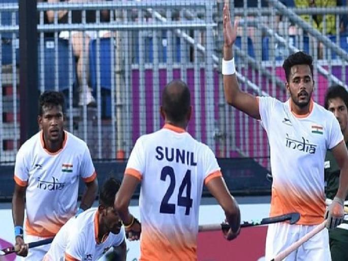 Commonwealth Games 2018: India in the semi-finals | Commonwealth Games 2018 : हरमनप्रीत चमकला, मलेशियाला नमवून भारत हॉकीच्या उपांत्यफेरीत Commonwealth Games 2018: India in the semi-finals | Commonwealth Games 2018 : हरमनप्रीत चमकला, मलेशियाला नमवून भारत हॉकीच्या उपांत्यफेरीत