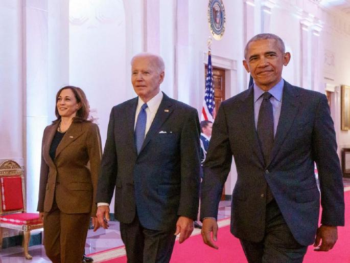 American Election Kamla Harris: Biden's approval, while Obama's refusal; Kamala Harris has only 28 days to prove herself in upcoming election | बायडेन यांचा होकार, तर ओबामांचा नकार; कमला हॅरिस यांच्याकडे फक्त 28 दिवसांची वेळ... American Election Kamla Harris: Biden's approval, while Obama's refusal; Kamala Harris has only 28 days to prove herself in upcoming election | बायडेन यांचा होकार, तर ओबामांचा नकार; कमला हॅरिस यांच्याकडे फक्त 28 दिवसांची वेळ...