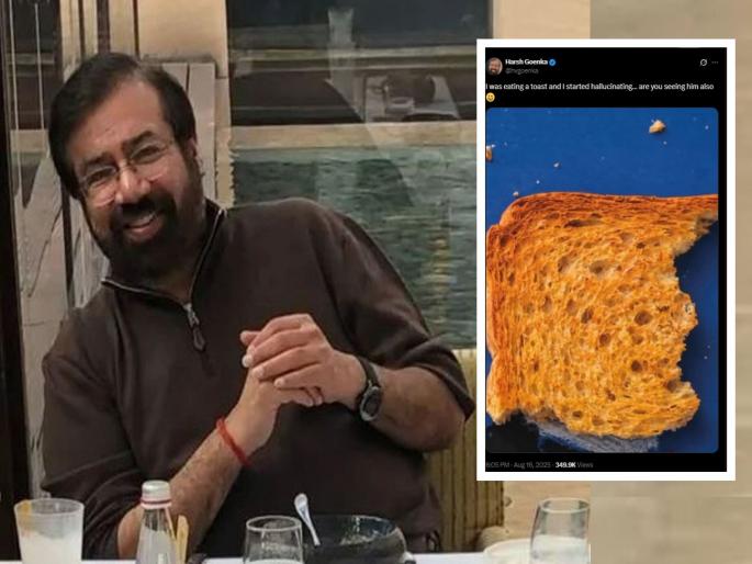 A 100-gun salute to whoever recognizes it! Harsh Goenka shared a piece of toast he ate, its Donald Trump | ज्याने ओळखले त्याला १०० तोफांची सलामी! हर्ष गोएंकांनी खाल्लेल्या टोस्टचा तुकडा शेअर केला... A 100-gun salute to whoever recognizes it! Harsh Goenka shared a piece of toast he ate, its Donald Trump | ज्याने ओळखले त्याला १०० तोफांची सलामी! हर्ष गोएंकांनी खाल्लेल्या टोस्टचा तुकडा शेअर केला...