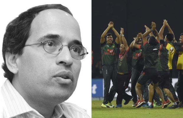 Harsha Bhoghale said umpires are liable for bangladesh cricketrs fight | हर्षा भोगलेंनी धरले मैदान्यातील राड्याला पंचांनाच जबाबदार