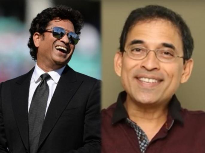 IPL 2020: “Maybe ground got smaller in 2nd innings,” Tendulkar replies to Harsha on Sharjah ground's size | IPL 2020 : कदाचित दुसऱ्या डावात ग्राऊंड लहान होत असावे; सचिन तेंडुलकरनं घेतली हर्षा भोगलेची फिरकी