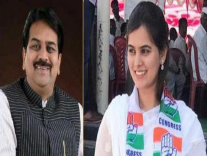harshvardhan patil enters in bjp but his doughter still in congress | वडिलांच्या भाजप प्रवेशानंतरदेखील कन्या काँग्रेसमध्येच harshvardhan patil enters in bjp but his doughter still in congress | वडिलांच्या भाजप प्रवेशानंतरदेखील कन्या काँग्रेसमध्येच