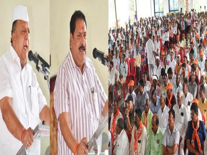Elect Hasan Mushrif, confiscate the deposits of the opposition says Sanjay Mandalik | मुश्रीफ यांना लाख मताधिक्याने निवडून आणू, विरोधकांचे डिपॉझिट जप्त करू; संजय मंडलिक यांचा निर्धार  Elect Hasan Mushrif, confiscate the deposits of the opposition says Sanjay Mandalik | मुश्रीफ यांना लाख मताधिक्याने निवडून आणू, विरोधकांचे डिपॉझिट जप्त करू; संजय मंडलिक यांचा निर्धार