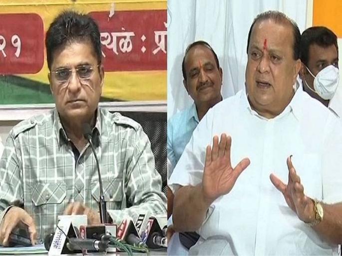 hassan mushrif fraud crores rupees allegations by kirit somaiya pune | हसन मुश्रीफांनी बंद पडलेल्या कंपनीच्या नावे काेट्यवधी लाटले- किरीट सोमय्या hassan mushrif fraud crores rupees allegations by kirit somaiya pune | हसन मुश्रीफांनी बंद पडलेल्या कंपनीच्या नावे काेट्यवधी लाटले- किरीट सोमय्या
