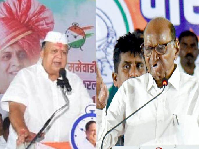 He wanted to defeat Hasan Mushrif one hundred percent Sharad Pawar appeal to Gadhinglaj-Kagalkar | मुश्रीफ यांना शंभर टक्के पाडायचं, शरद पवार यांचे गडहिंग्लज-कागलकरांना आवाहन  He wanted to defeat Hasan Mushrif one hundred percent Sharad Pawar appeal to Gadhinglaj-Kagalkar | मुश्रीफ यांना शंभर टक्के पाडायचं, शरद पवार यांचे गडहिंग्लज-कागलकरांना आवाहन