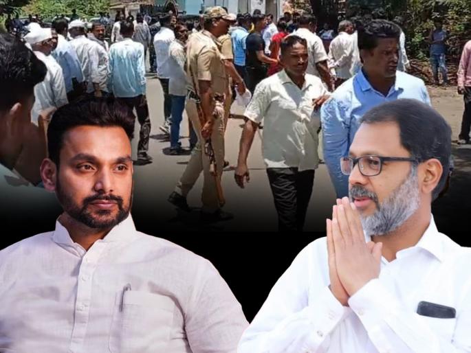 Hatkanangle Lok Sabha Constituency: Dahitishil Mane-Satyajit Patil group is fighting In Sakharle | Hatkanangle Lok Sabha Constituency: साखराळे येथे धैर्यशील माने-सत्यजीत पाटील गटात राडा