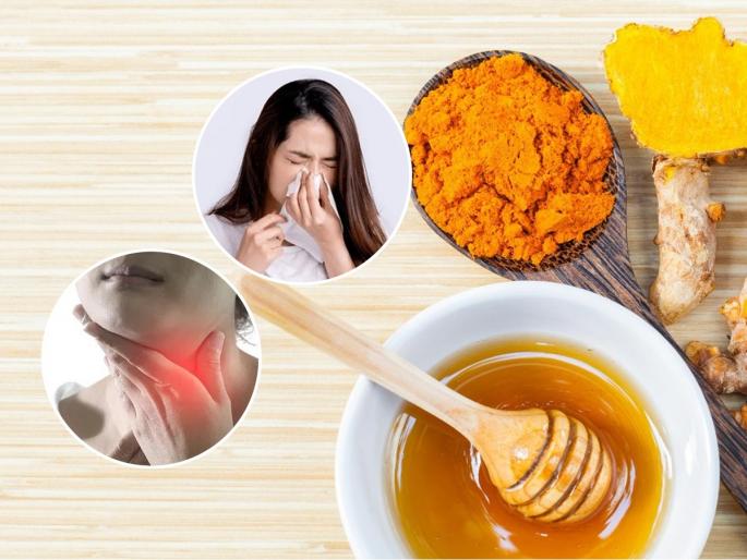 a spoonful turmeric and honey cures many problems, and also gives a beautiful golden glow to the face, home remedies | हळद-मधाचं एक चमचा चाटण करते अनेक त्रास बरे, चेहऱ्यावरही येते सोनसळी सुंदर तेज