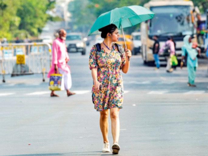 temperature rising; Solapur, Akola hottest; Heat continues in Mumbai, 5 days crusial maharashtra | तापमानाने जिवाची काहिली; सोलापूर, अकोला सर्वाधिक उष्ण; मुंबईत उकाडा कायम temperature rising; Solapur, Akola hottest; Heat continues in Mumbai, 5 days crusial maharashtra | तापमानाने जिवाची काहिली; सोलापूर, अकोला सर्वाधिक उष्ण; मुंबईत उकाडा कायम