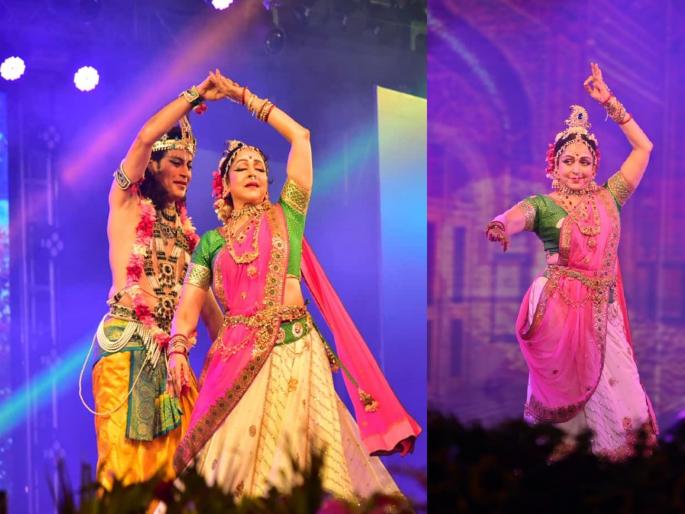 Even at the age of seventy-five, Hema Malini is devoted to dance; Radha Rasbehari musical drama appreciated by the audience | वयाच्या पंचहत्तरीतही हेमा मालिनी नृत्यास समर्पित; राधा रासबिहारी संगीतनाट्यास प्रेक्षकांची दाद Even at the age of seventy-five, Hema Malini is devoted to dance; Radha Rasbehari musical drama appreciated by the audience | वयाच्या पंचहत्तरीतही हेमा मालिनी नृत्यास समर्पित; राधा रासबिहारी संगीतनाट्यास प्रेक्षकांची दाद