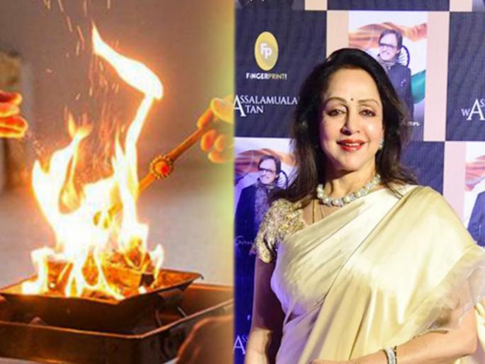 mp hema malini claims that havan useful in corona situation in country | Coronavirus: “कोरोना बचावासाठी हवन उपयुक्त; मी रोज करते, तुम्हीही करा”: हेमा मालिनी  mp hema malini claims that havan useful in corona situation in country | Coronavirus: “कोरोना बचावासाठी हवन उपयुक्त; मी रोज करते, तुम्हीही करा”: हेमा मालिनी