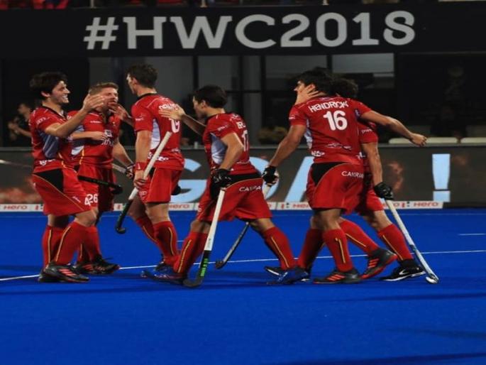 Hockey World Cup 2018: Belgium defeats germany and enter in semifinal | Hockey World Cup 2018: जर्मनीला नमवत बेल्जियम उपांत्य फेरीत Hockey World Cup 2018: Belgium defeats germany and enter in semifinal | Hockey World Cup 2018: जर्मनीला नमवत बेल्जियम उपांत्य फेरीत