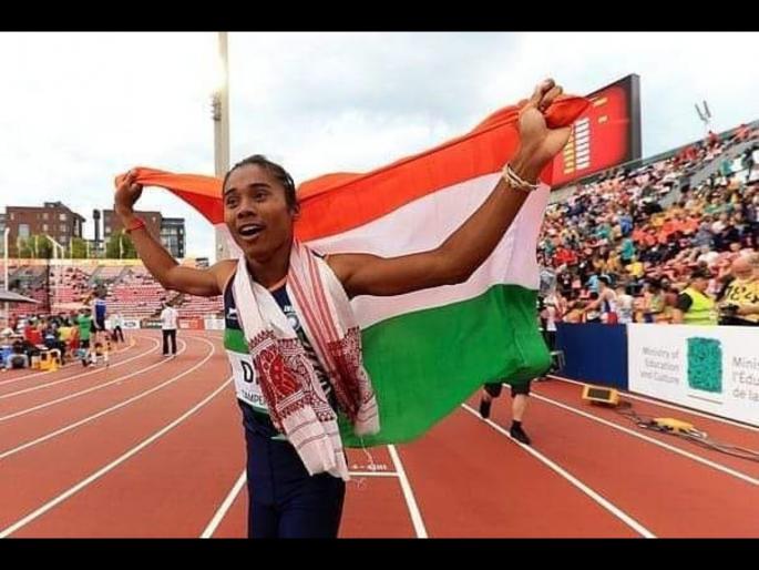 Hima Das donates one month's salary to Assam's Corona Virus relief fund svg | 'गोल्डन गर्ल' Hima Dasचा पुढाकार; राज्य सरकारला दिला एका महिन्याचा पगार