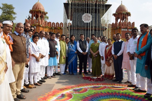 Chhatrapati Shivaji statue unveiled | छत्रपती शिवरायांच्या पुतळ्याचे अनावरण